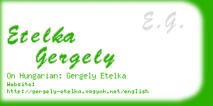 etelka gergely business card